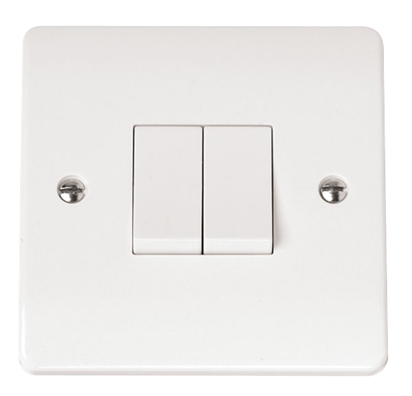 Click Scolmore Mode CMA012 10A 2G 2W Plate Switch — Electricals Online