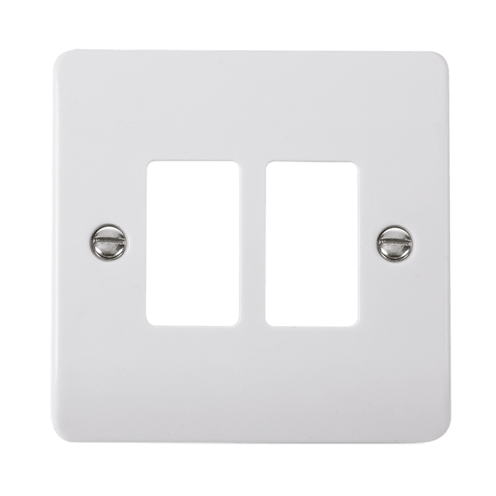 Click Scolmore GridPro CMA20402 2 Gang Frontplate