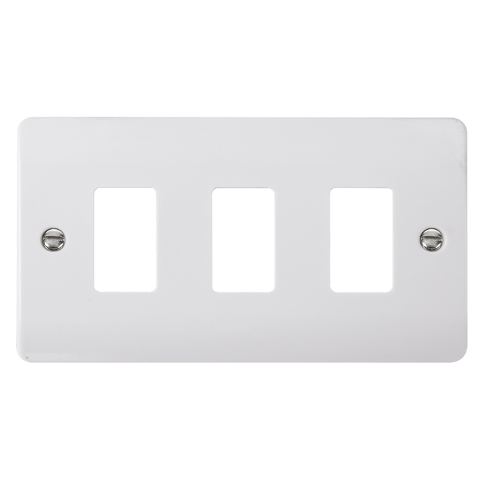 Click Scolmore GridPro CMA20403 3 Gang Frontplate