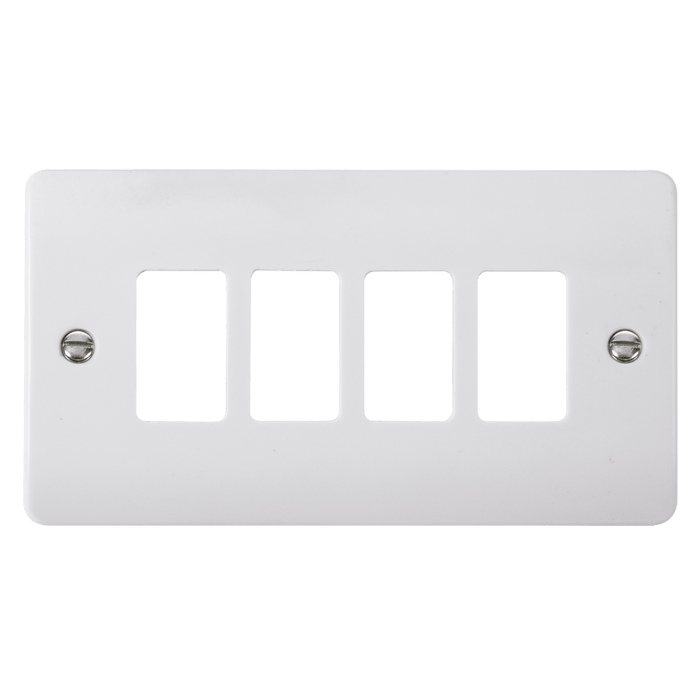 Click Scolmore GridPro CMA20404 4 Gang Frontplate