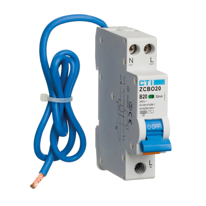 Red Arrow ZCBO20/M/A CTI RCBO – 30mA Type A 20A