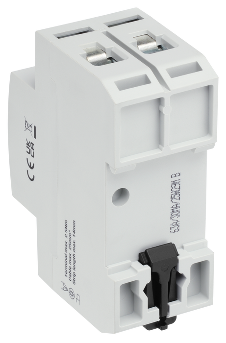 BG CUR6330BN Type B, Bidirectional RCD, Double Pole, 63A, 30mA, 2 Module
