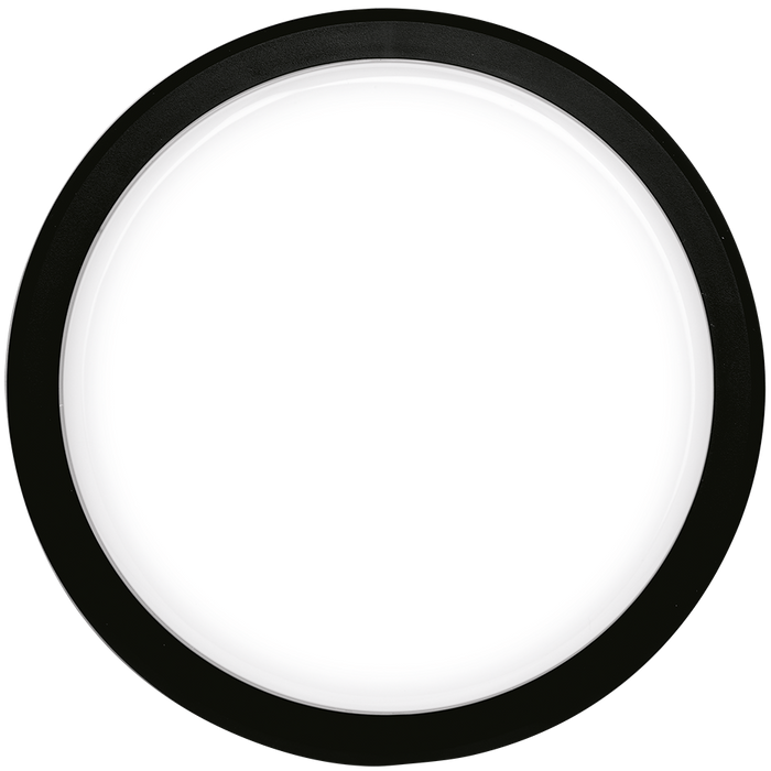 Eterna KCAS14BKFL 14W 4000K LED Full Diffuser Ceiling/Wall Fitting Black