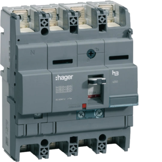 Hager JK22504M Circuit breaker 3P 32A Curve D 10kA Icn 15kA Icu 400V AC 3 Modules