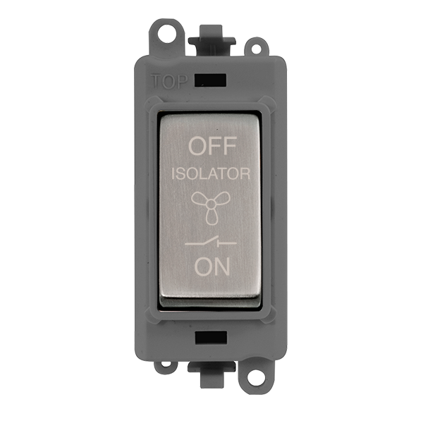 Click Scolmore GM1020GYSS GridPro 10A 3 Pole Fan Isolation Switch Module