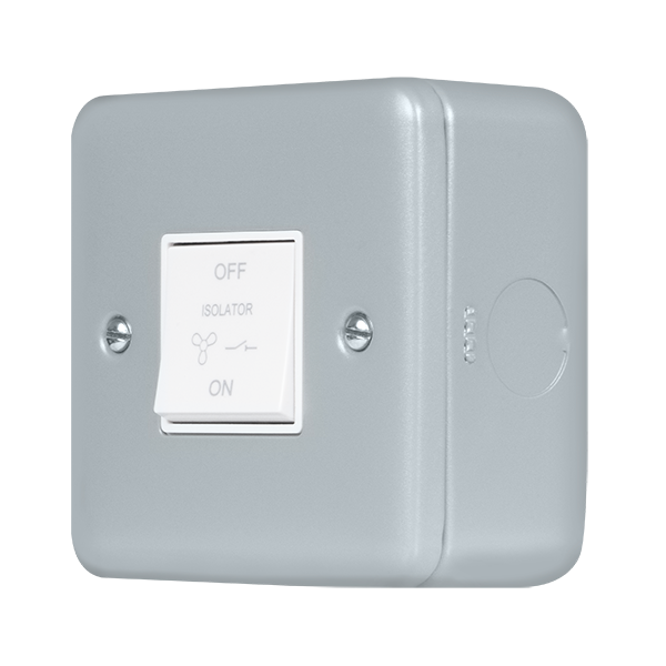 Click Scolmore MCP020 10A 3 Pole Fan Isolation Plate Switch