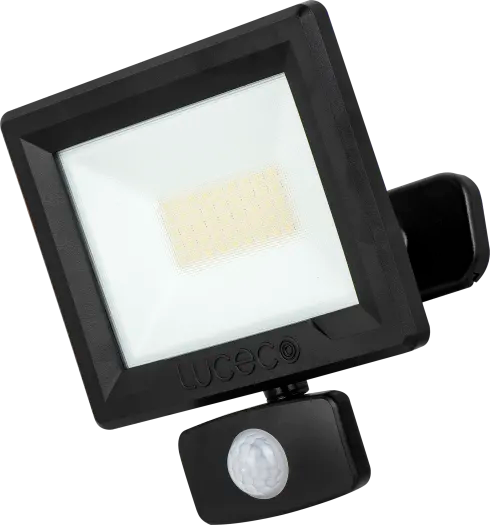 Luceco EFLD30B40P 30W 4000K Floodlight with Ball Joint  with PIR