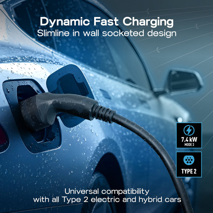 BG Sync Energy EVLS7MS Link Surface Socket EV Charger 7.4kW 32A with Wi-Fi