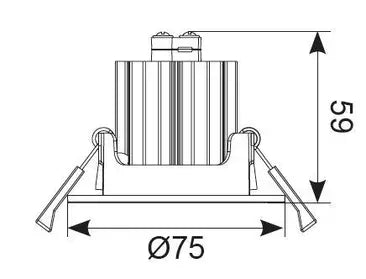 Ansell ABFLED/3NM Beacon Emergency Downlight - Fixed