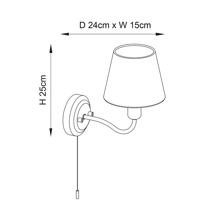 Endon Lighting 93851 Conway Wall Lamp