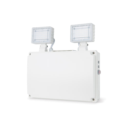 JCC JCEM110010WH EscapeLUX™ Emergency Twin Spot 9W 1000lm 6000k IP65 White Self Test