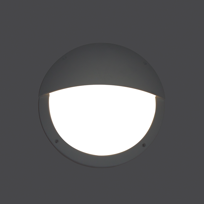 Eterna ALMFWHEYE Aluminium LED wall light with eyelid diffuser + Multi-function MW sensor