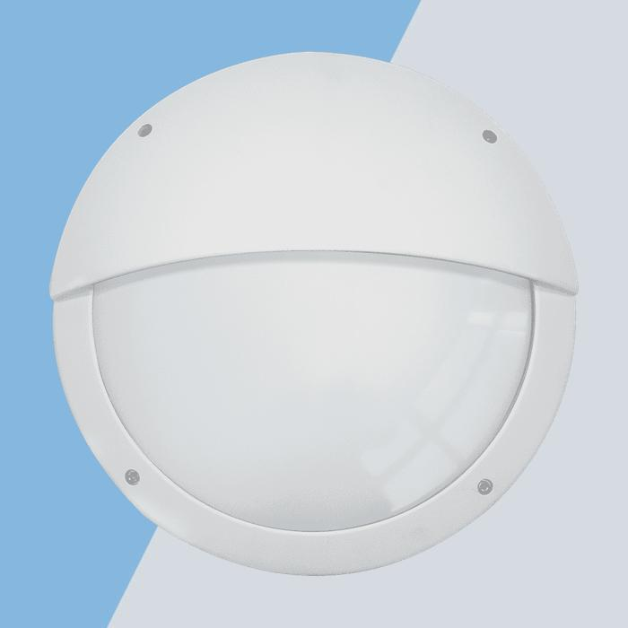 Eterna ALMFWHEYE Aluminium LED wall light with eyelid diffuser + Multi-function MW sensor