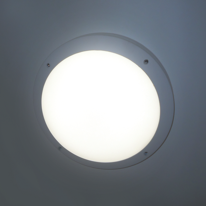 Eterna ALMFWHFUL Aluminium LED wall light with full diffuser + Multi-function MW sensor