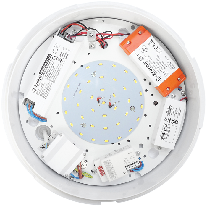 Eterna CFLWHEM3SC 17W LED Emergency Bulkhead
