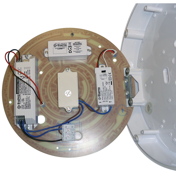 Eterna CO18MW Chameleon Range - IP65 circular LED colour selectable ceiling/wall light + MW sensor