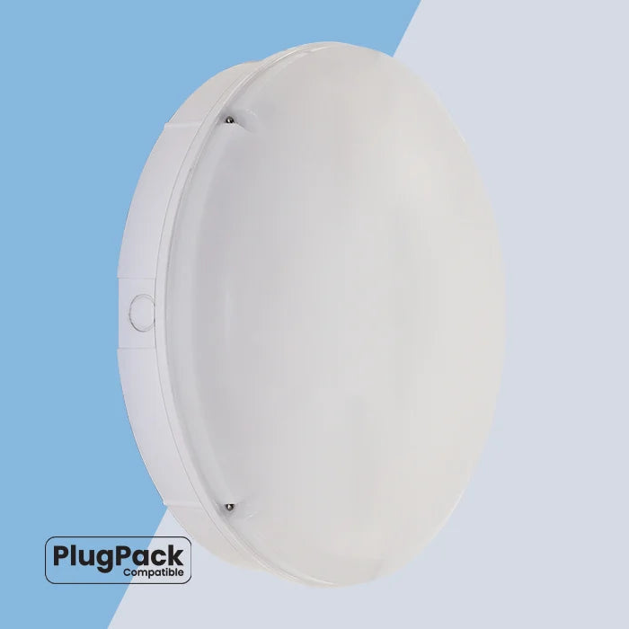 Eterna E02KRAC Kora 8/14/16W CCT Standard, Non-dimmable IP65 Utility Bulkhead