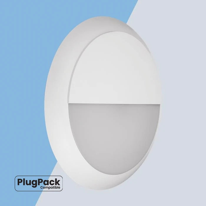 Eterna E02LNACIW 8/14/16W Lina Power CCT Switchable IP66 Bulkhead Eyelid White
