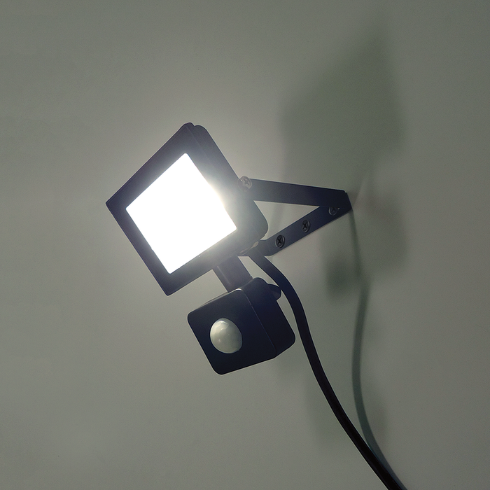 Eterna VECOF10PIR 10W IP44 economy LED floodlight with 120° PIR