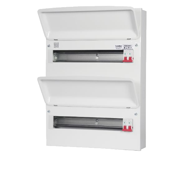 Fusebox F3032MDT 32 Way (16&16) Dual Tariff Consumer Unit w/2x Main Switch