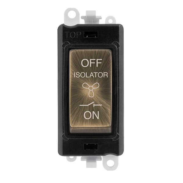 Click Scolmore GridPlus GM1020BKAB 10A 3 Pole Fan Isolation Switch Module