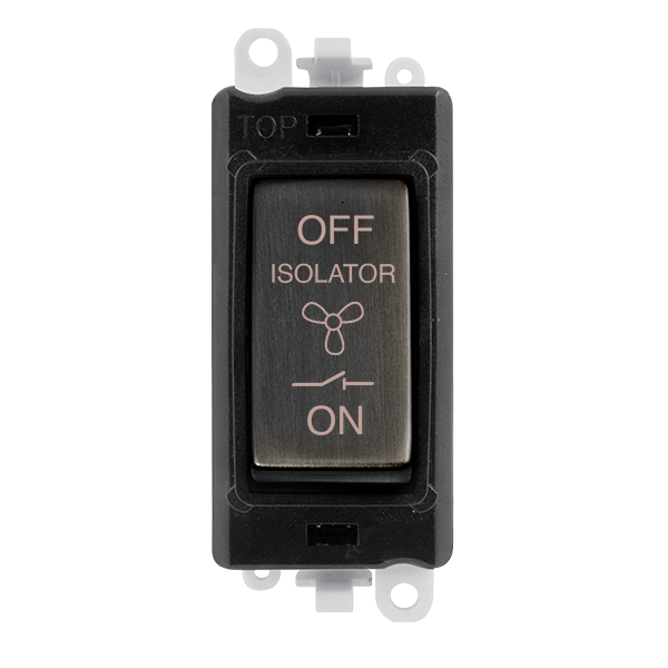 Click Scolmore GridPro GM1020BKBZ 10A 3 POLE FAN ISOLATION SWITCH MODULE