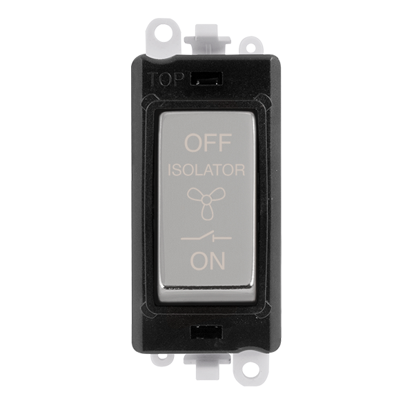 Click Scolmore GridPlus GM1020BKCH 10A 3 POLE FAN ISOLATION SWITCH MODULE