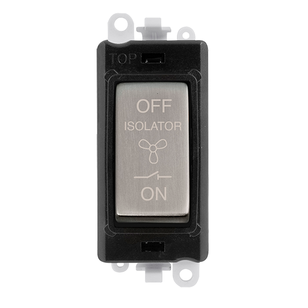 Click Scolmore GridPlus GM1020BKSS 10A 3 Pole Fan Isolation Switch Module