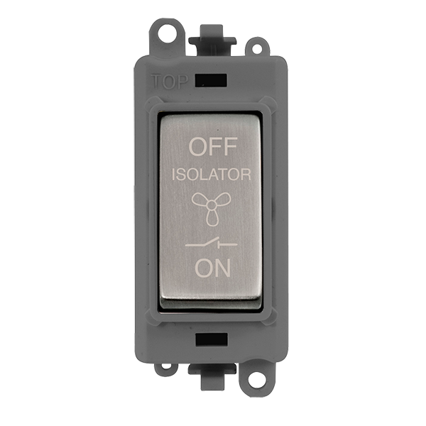 Click Scolmore GridPlus GM1020GYSC 10A 3 Pole Fan Isolation Switch Module