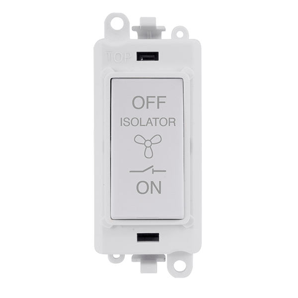 Click Scolmore GM1020PW GridPro 10A 3 Pole Fan Isolation Switch Module