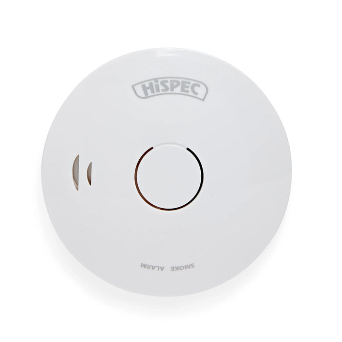 Hispec HSA/BP/10 Battery Operated Smoke Detector powered by a 10 year battery