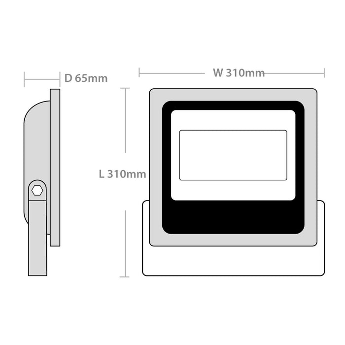 Red Arrow FLSMD50Y-1  50W SMD LED Floodlight – Yellow 6500k