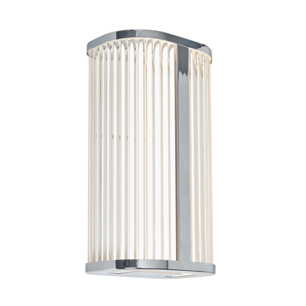 Forum Lighting SPA-44379-CHR Nayru 8w LED Wall Light CCT 3/4k IP44 Chrome/Opal