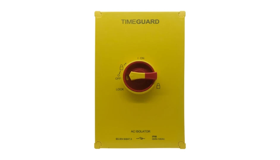 Timeguard IS4N-100AC IP66 Rotary Isolator Switch 4 Pole 100A AC