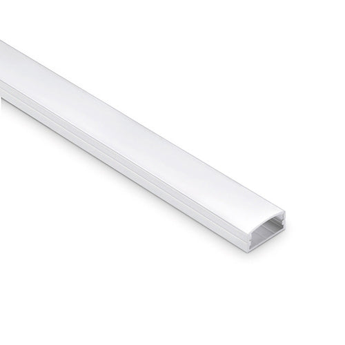 JCC JC121363 Surface mounted aluminium profile 1 meters opal diffuser