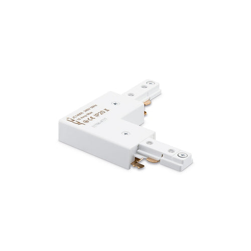 JCC JC14005WH Mainline Mains IP20 Adjustable Right-Angled/Straight Connector White