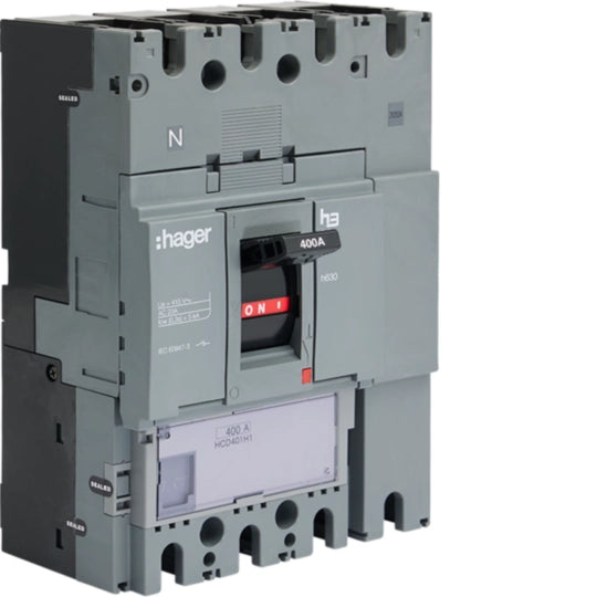 Hager JF444BS 400A 4 Pole Isolator Incomer Kit