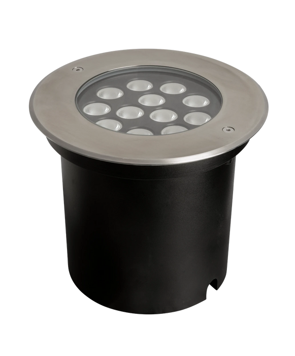 Robus RKG120130SS-13 KINGLET 12x1.1W 3000K LED In-ground Light - Brushed Chrome