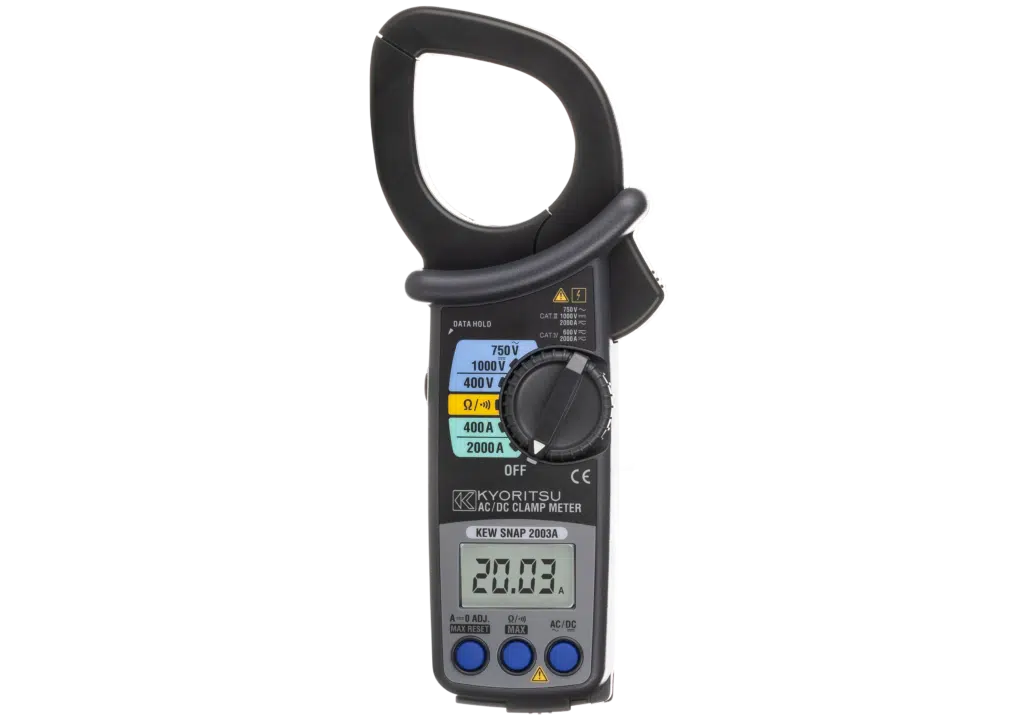 Kewtech KEW2003A 2000A AC/DC Clamp Meter – High Current TRMS Tester ...