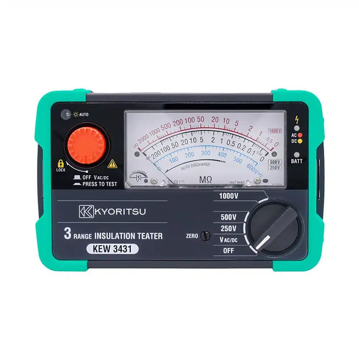 Kewtech KEW3431 Analogue Insulation Tester – 250V/500V/1000V Traditional Needle Display
