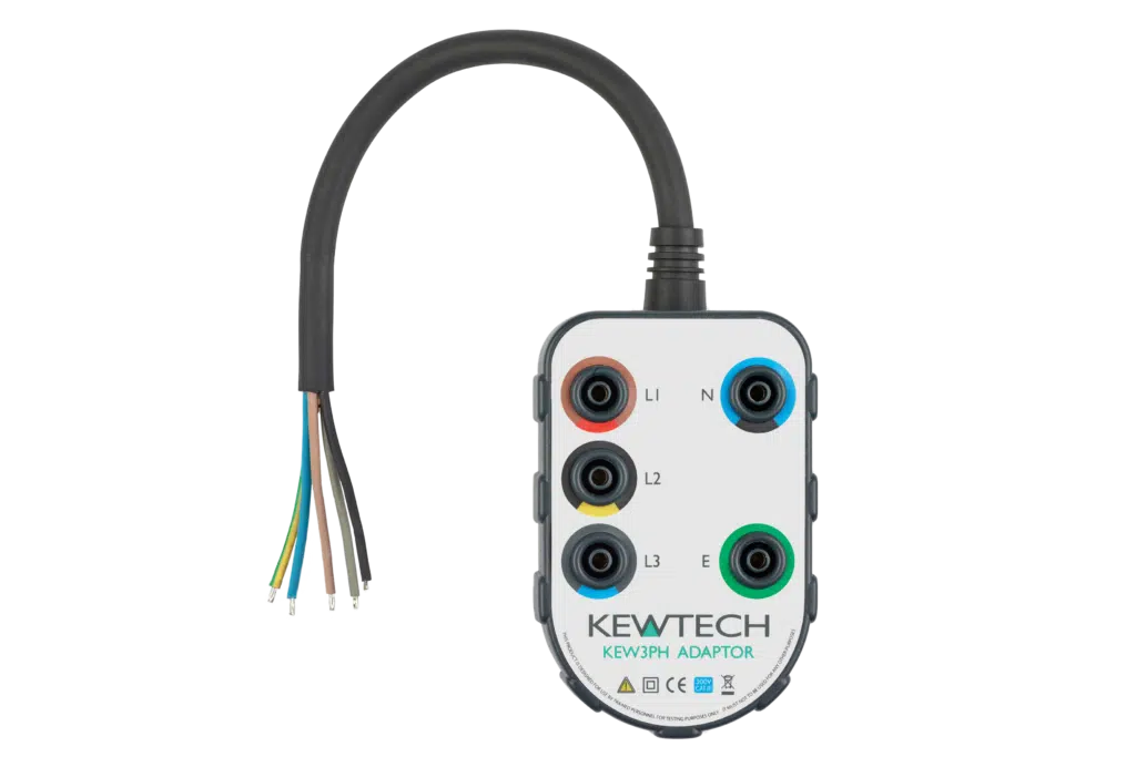 Kewtech KEW3PH 3 Phase Adaptor – 415V Three Phase Testing Adaptor for Loop, Insulation & Continuity