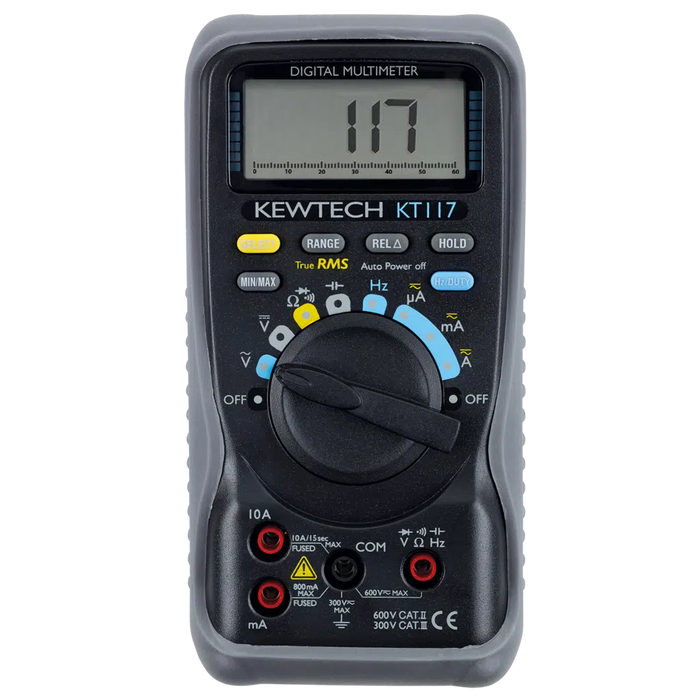 Kewtech KT115 Digital Multimeter | 600V AC/DC Electrician Tester