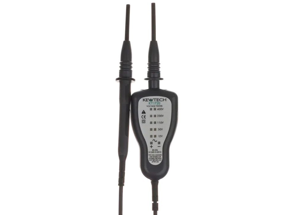 Kewtech KT1720 Two Pole Voltage Tester – Safe Isolation Tester 12–400V AC/DC (No Batteries)