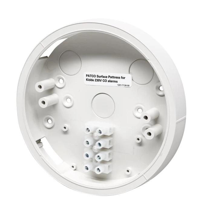 Kidde PATCO Pattress for use with Kidde Mains Carbon Monoxide Alarms
