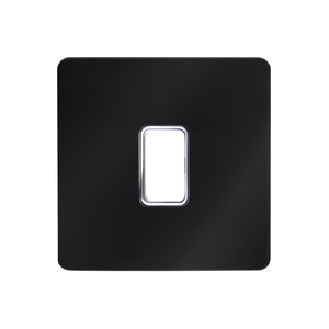 Forum Lighting CUL-44836 Kinetic Plated 1 Gang Grid Switch Black Chrome -Order Back Plate & Switch Separately