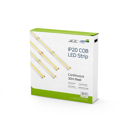 JCC JC121502 COB LED Strip 8W IP20 4000K 30m Reel with 50mm cut points