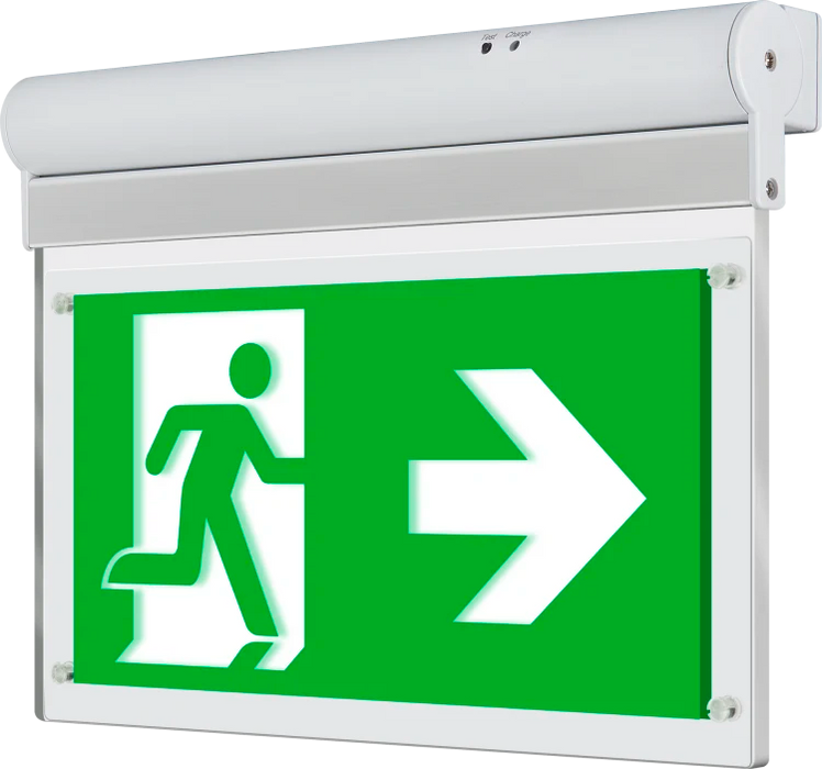 Luceco LEMDEBM3RLA Decorative Exit Blade with Right/Left Legend
