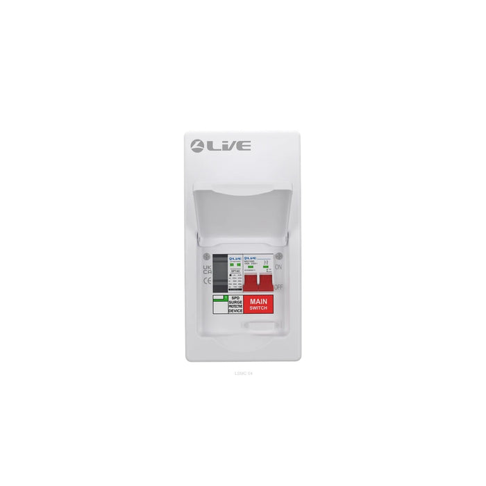 Live LSMC4M-SP 4 Module Metal Cons Unit 100A M/S + 20/40KA DP Surge Device