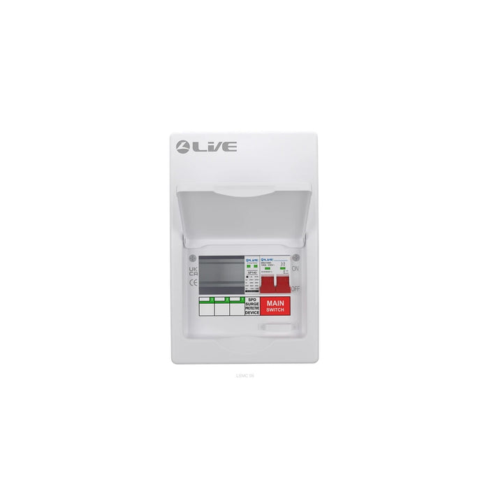 Live LSMC6M-SP 6 Module Metal Cons Unit 100A M/S + 20/40KA DP Surge Device
