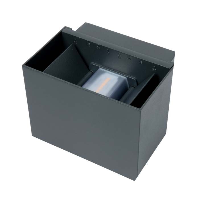 Robus RMX1030-25 MAXEWELL 10W Adjustable Up/ Down Wall Light IP65 3000K Dark Grey